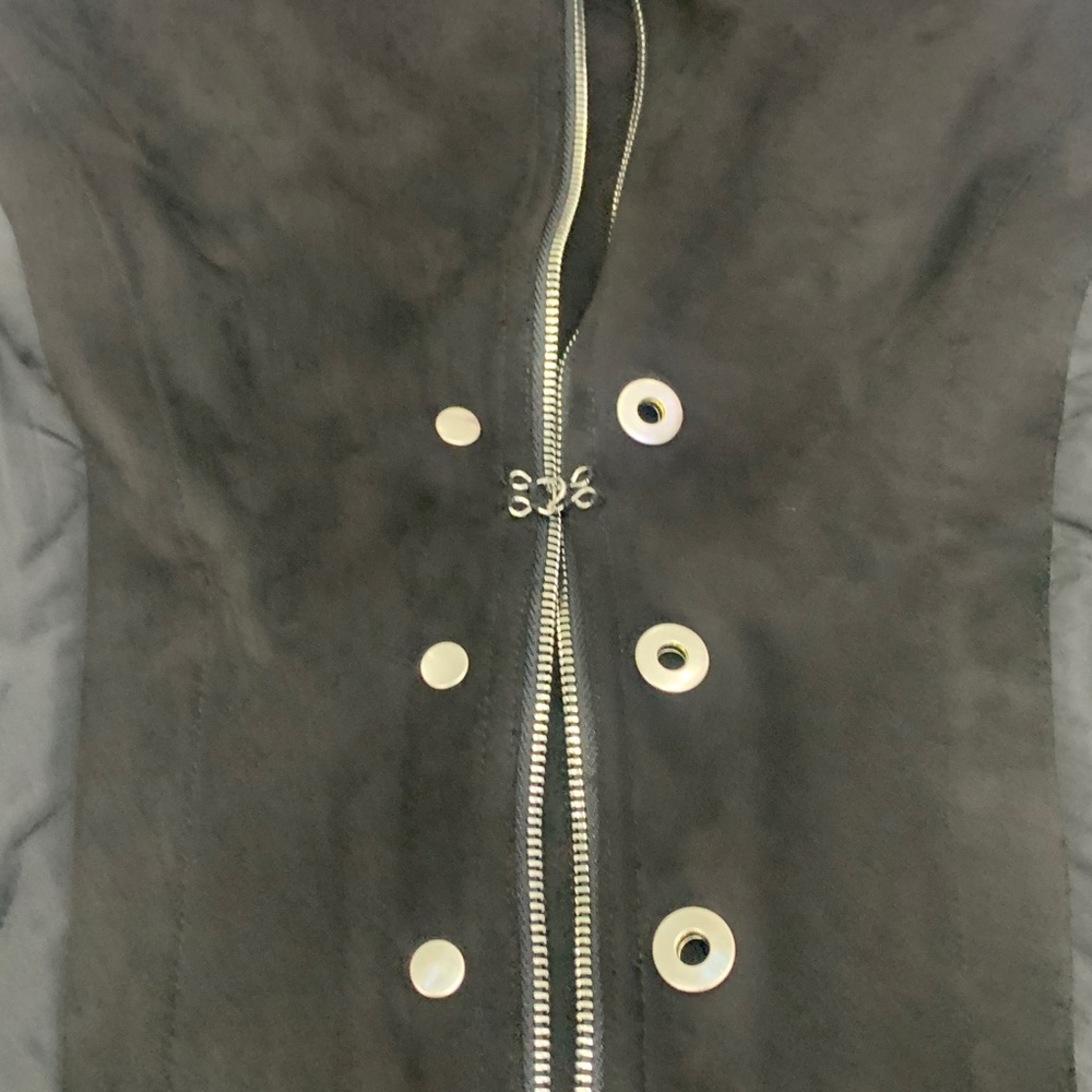 JOSEPH RIBKOFF BLACK MOTO JACKET STYLE - Picture 15 of 15